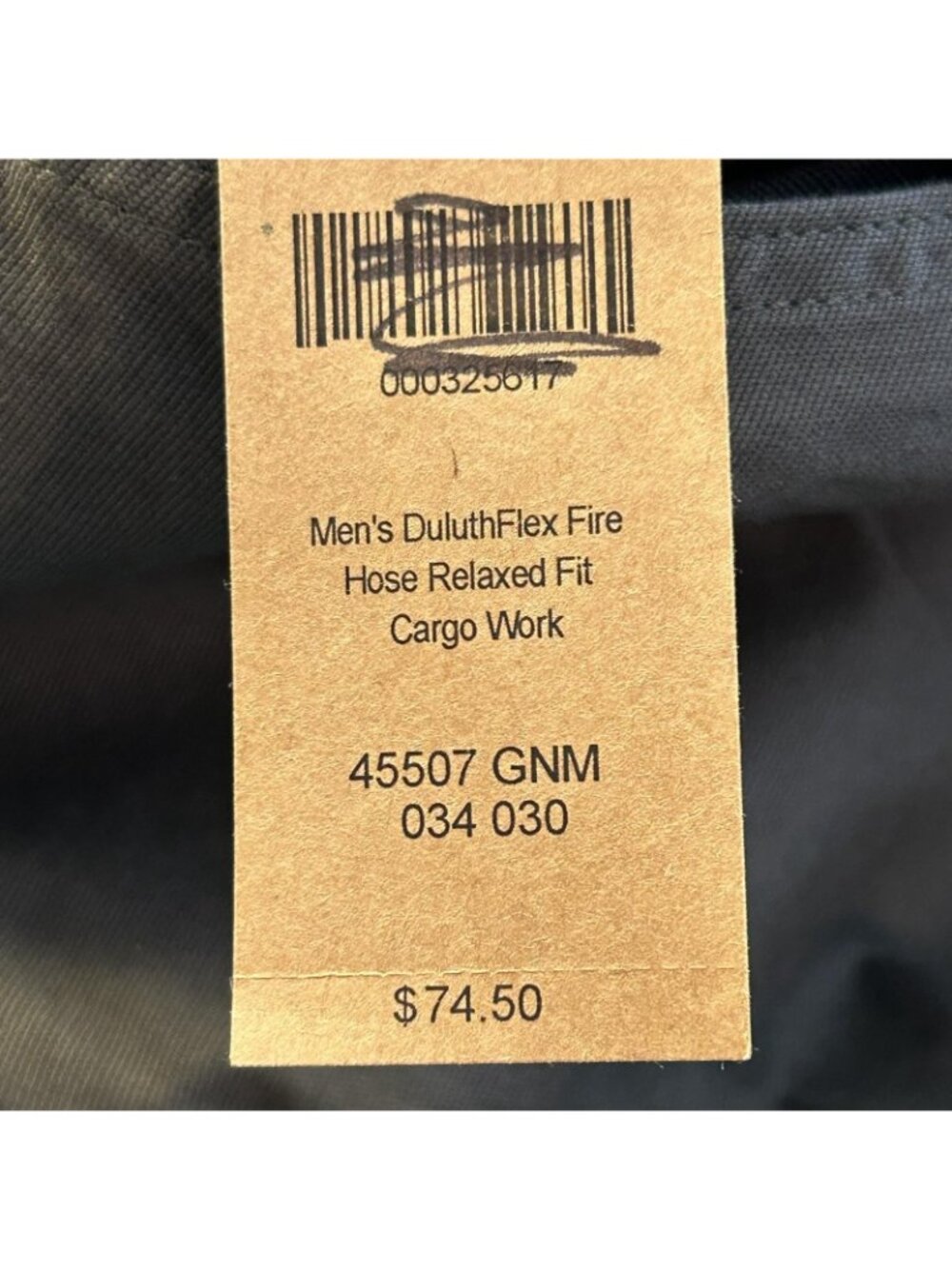 Duluth Trading Pants Mens 34x29 Gray DuluthFlex Fire Hose Relaxed Cargo Stretch - Picture 3 of 11